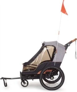 Bobike 2-in-1 Fietskar En Wandelwagen - Zwart/bruin 12 Bobike 2-in-1 Fietskar En Wandelwagen - Zwart/bruin -Fietsuitrustings Winkel 1005x1200 3