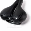 Voltano City / Tour Fietszadel - Comfortabel Gel Zadel - Met Uitsparing - Unisex - Zwart - Elastomeren Vering Voor Extra Comfort