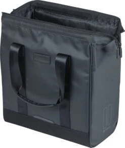 Basil Grand Tarpaulin Fietsshopper - Enkele Fietstas - 23 Liter - Zwart