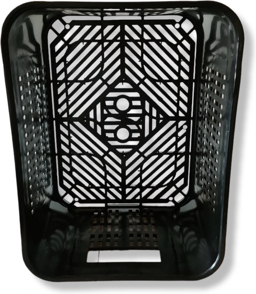 Fietskrat Kunststof ZWART - L 40 X B 30 X H 25 Cm 3 Fietskrat Kunststof ZWART - L 40 X B 30 X H 25 Cm - Afbeelding 3