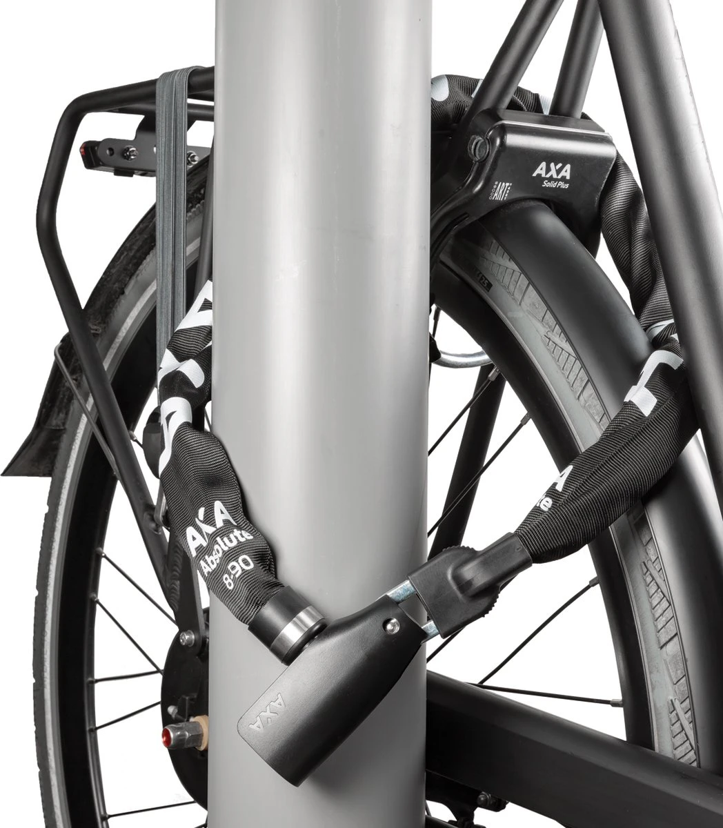 AXA Absolute 8 Kettingslot - Slot Voor Fietsen - 90 Cm - 8 Mm - Zwart 5 AXA Absolute 8 Kettingslot - Slot Voor Fietsen - 90 Cm - 8 Mm - Zwart - Afbeelding 5