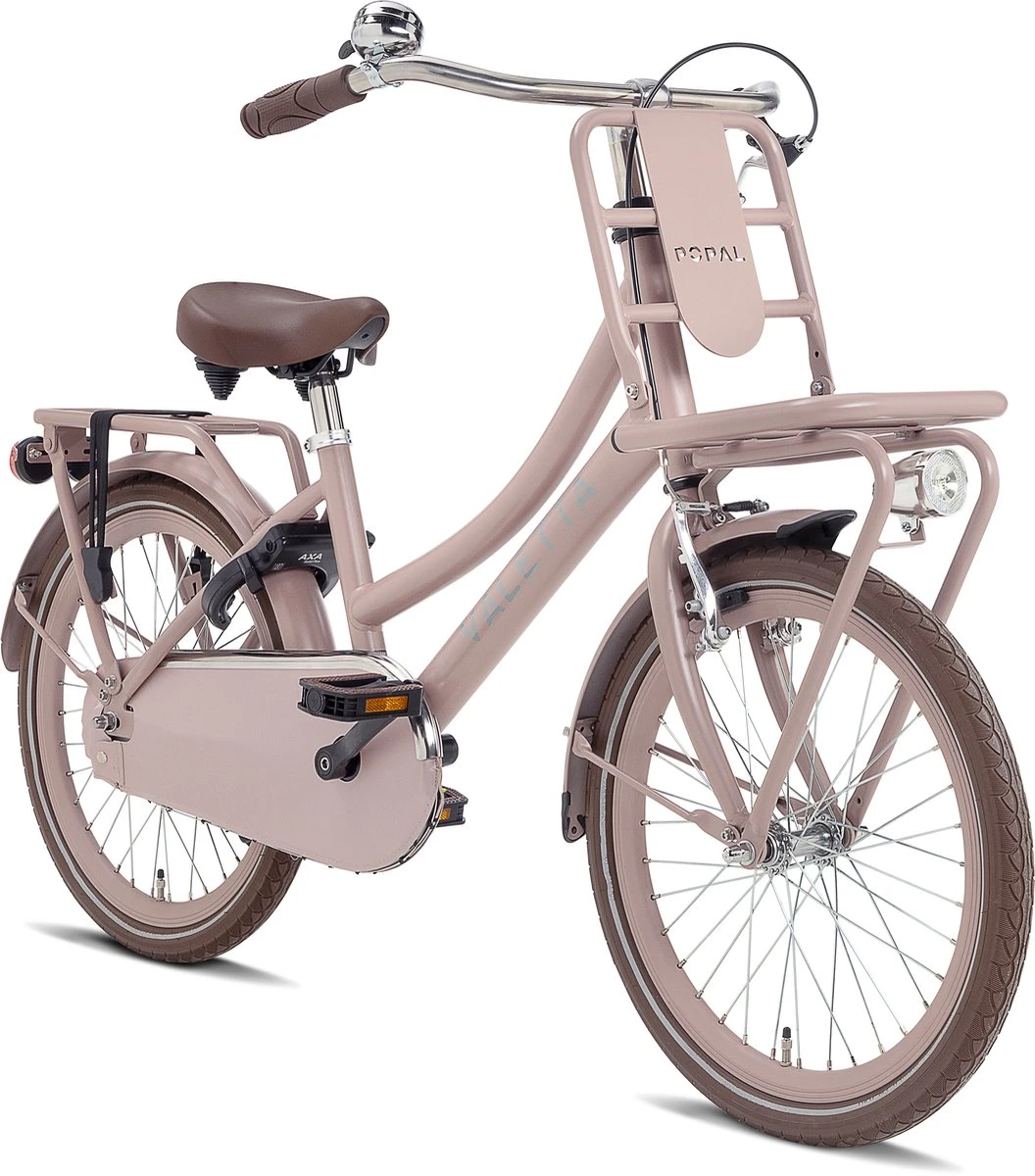 Valetta Cargo - Transportfiets - Meisjesfiets - 20 Inch - Mat Flamingo 2 Valetta Cargo - Transportfiets - Meisjesfiets - 20 Inch - Mat Flamingo - Afbeelding 2