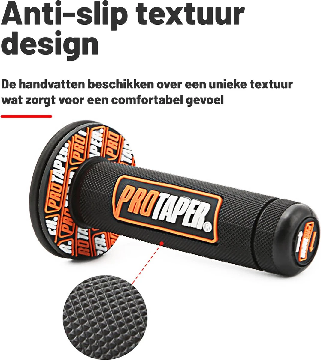 Handvatten ProTaper - Zwart/Rood - Scooter & Motor Accessoires - Universeel - Piaggio & Vespa & Motor Handvaten 5 Handvatten ProTaper - Zwart/Rood - Scooter & Motor Accessoires - Universeel - Piaggio & Vespa & Motor Handvaten - Afbeelding 5