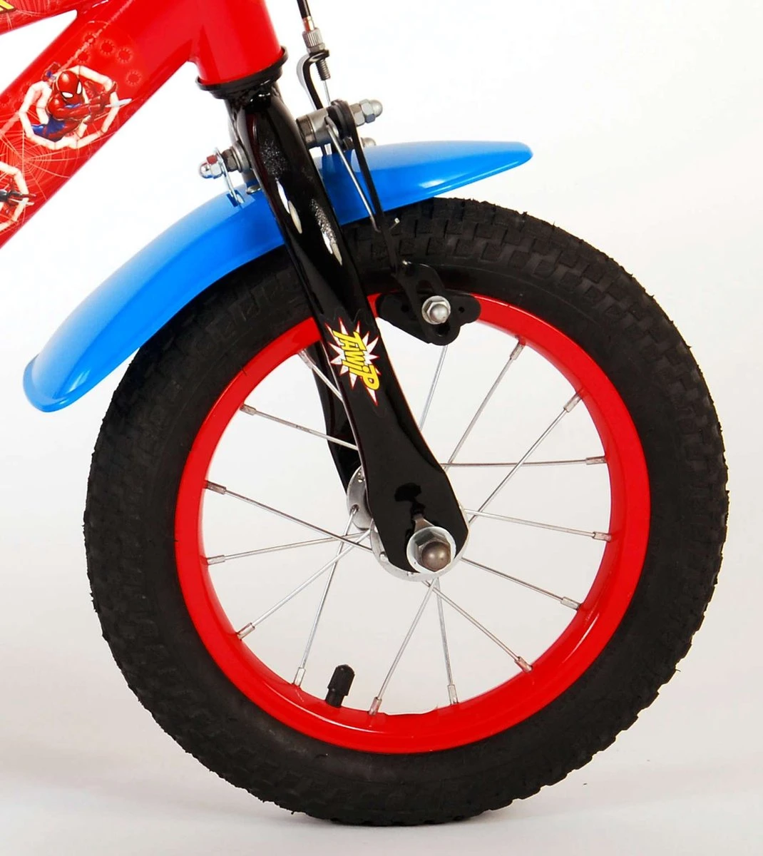 Volare Spider-Man Kinderfiets - Jongens - 12 Inch - Blauw/Rood 7 Volare Spider-Man Kinderfiets - Jongens - 12 Inch - Blauw/Rood - Afbeelding 7