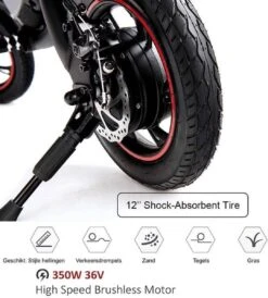 Windgoo B3 Mini-scooter - Opvouwbare Fiets - Zwart 13 Windgoo B3 Mini-scooter - Opvouwbare Fiets - Zwart -Fietsuitrustings Winkel 1080x1200 3