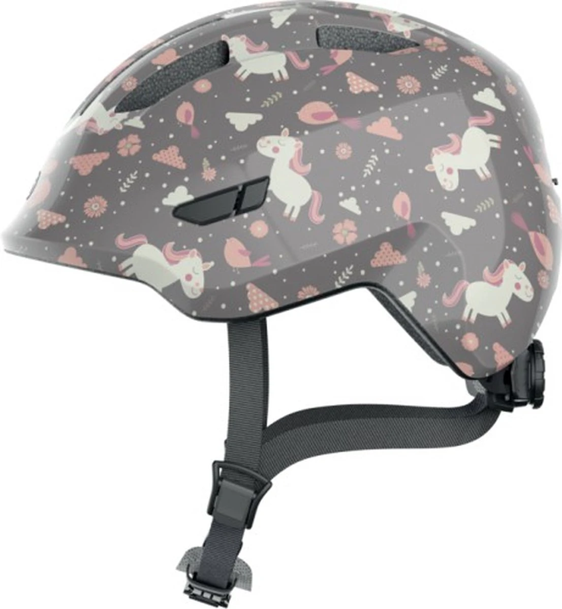 Abus Helm Smiley 3.0 - Grey Horse - S ( 45-50 CM ) - Kinder Fietshelm 1 Abus Helm Smiley 3.0 - Grey Horse - S ( 45-50 CM ) - Kinder Fietshelm