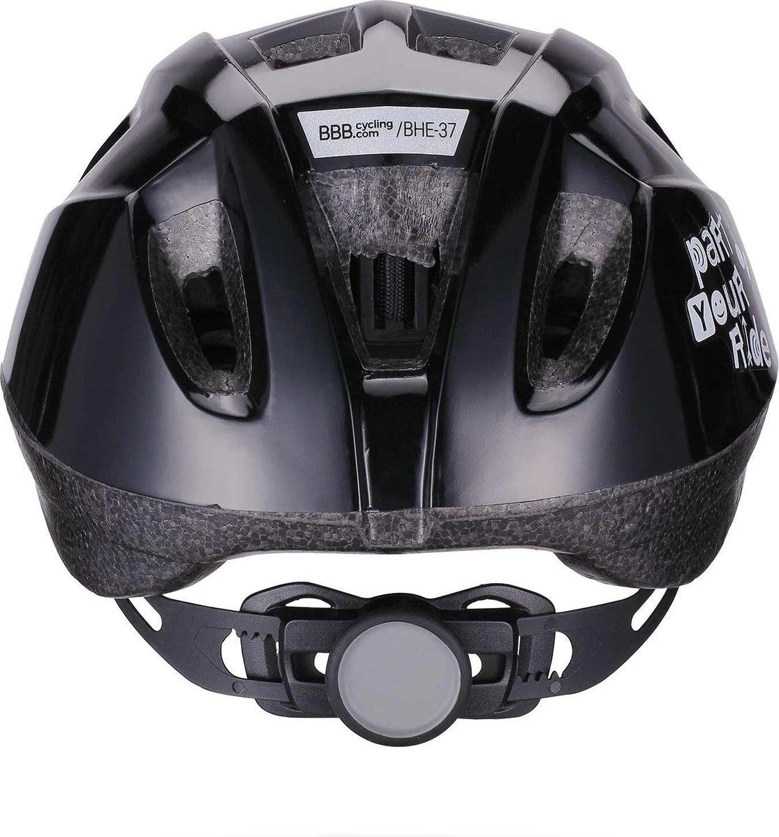 BBB Cycling Boogy Fietshelm - Kind - Maat M - Glanzend Zwart - BHE-37 7 BBB Cycling Boogy Fietshelm - Kind - Maat M - Glanzend Zwart - BHE-37 - Afbeelding 7