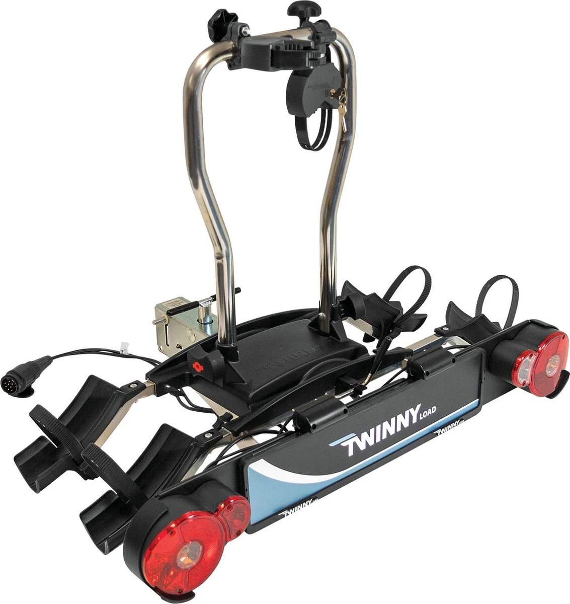 Twinny Load Fietsendrager E-Carrier II - Kantelbaar - Trekhaak - 2 Fietsen - Afsluitbaar 1 Twinny Load Fietsendrager E-Carrier II - Kantelbaar - Trekhaak - 2 Fietsen - Afsluitbaar