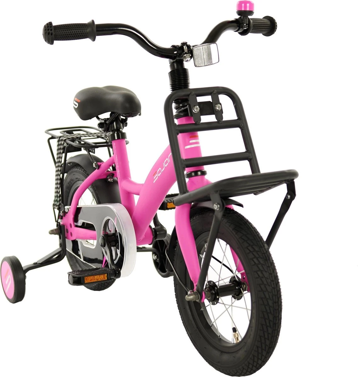 Sajan Kinderfiets - 12 Inch - Mat-Roze - Meisjesfiets 4 Sajan Kinderfiets - 12 Inch - Mat-Roze - Meisjesfiets - Afbeelding 4