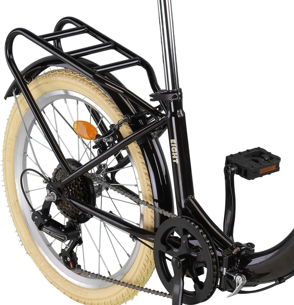 Pacto Eight 20 Inch Vouwfiets 6v Zwart 6 Pacto Eight 20 Inch Vouwfiets 6v Zwart - Afbeelding 6