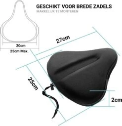 Smilegoods® Gel Zadelhoes Fiets 3D - Zadeldek - Zadelhoes Waterdicht - Zadeldek Fiets - Universeel Brede Zadels - Veiligheidsreflector Voor In Het Donker 19 Smilegoods® Gel Zadelhoes Fiets 3D - Zadeldek - Zadelhoes Waterdicht - Zadeldek Fiets - Universeel Brede Zadels - Veiligheidsreflector Voor In Het Donker -Fietsuitrustings Winkel 1162x1200