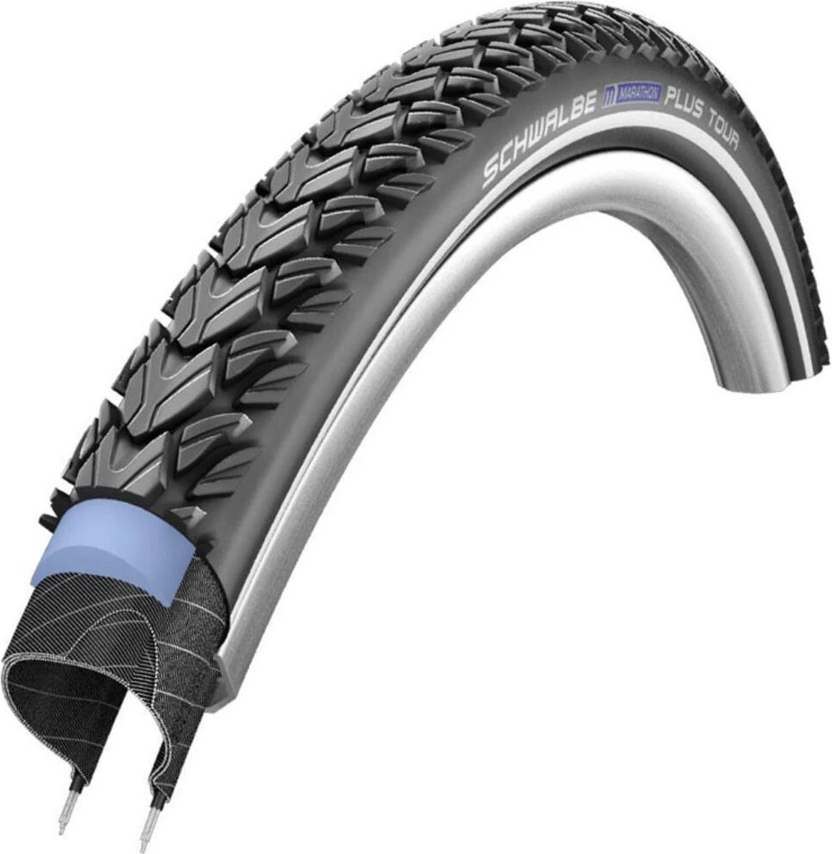 Schwalbe Buitenband - Marathon Plus Tour - 28 Inch X 1.40 - Zwart Reflecterend 7 Schwalbe Buitenband - Marathon Plus Tour - 28 Inch X 1.40 - Zwart Reflecterend - Afbeelding 7