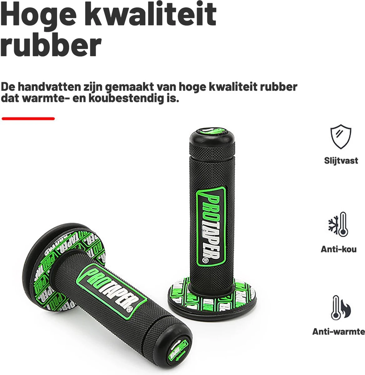 Handvatten ProTaper - Zwart/Rood - Scooter & Motor Accessoires - Universeel - Piaggio & Vespa & Motor Handvaten 3 Handvatten ProTaper - Zwart/Rood - Scooter & Motor Accessoires - Universeel - Piaggio & Vespa & Motor Handvaten - Afbeelding 3