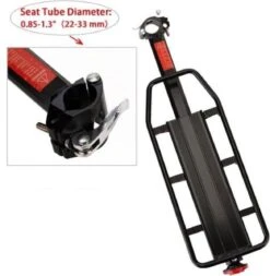 Merkloos Bagagedrager Fiets - Bagagerek Met Zadelpenbevestiging - Aluminium - Zwart - Geschikt Voor Mountainbike & Racefiets 10 Merkloos Bagagedrager Fiets - Bagagerek Met Zadelpenbevestiging - Aluminium - Zwart - Geschikt Voor Mountainbike & Racefiets -Fietsuitrustings Winkel 1170x1200