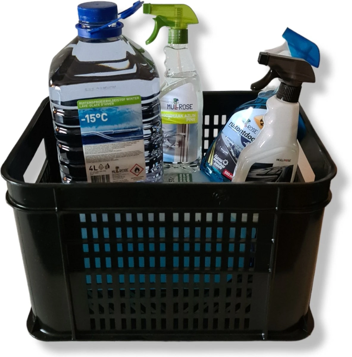 Fietskrat Kunststof ZWART - L 40 X B 30 X H 25 Cm 1 Fietskrat Kunststof ZWART - L 40 X B 30 X H 25 Cm