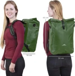 Dutch Mountains Enkele Fietstas | Rugzak | Sterke 100% Waterdicht | Fietstas, Schoudertas En Rugtas In 1 | 28 Liter | Groen -Fietsuitrustings Winkel 1187x1200 2