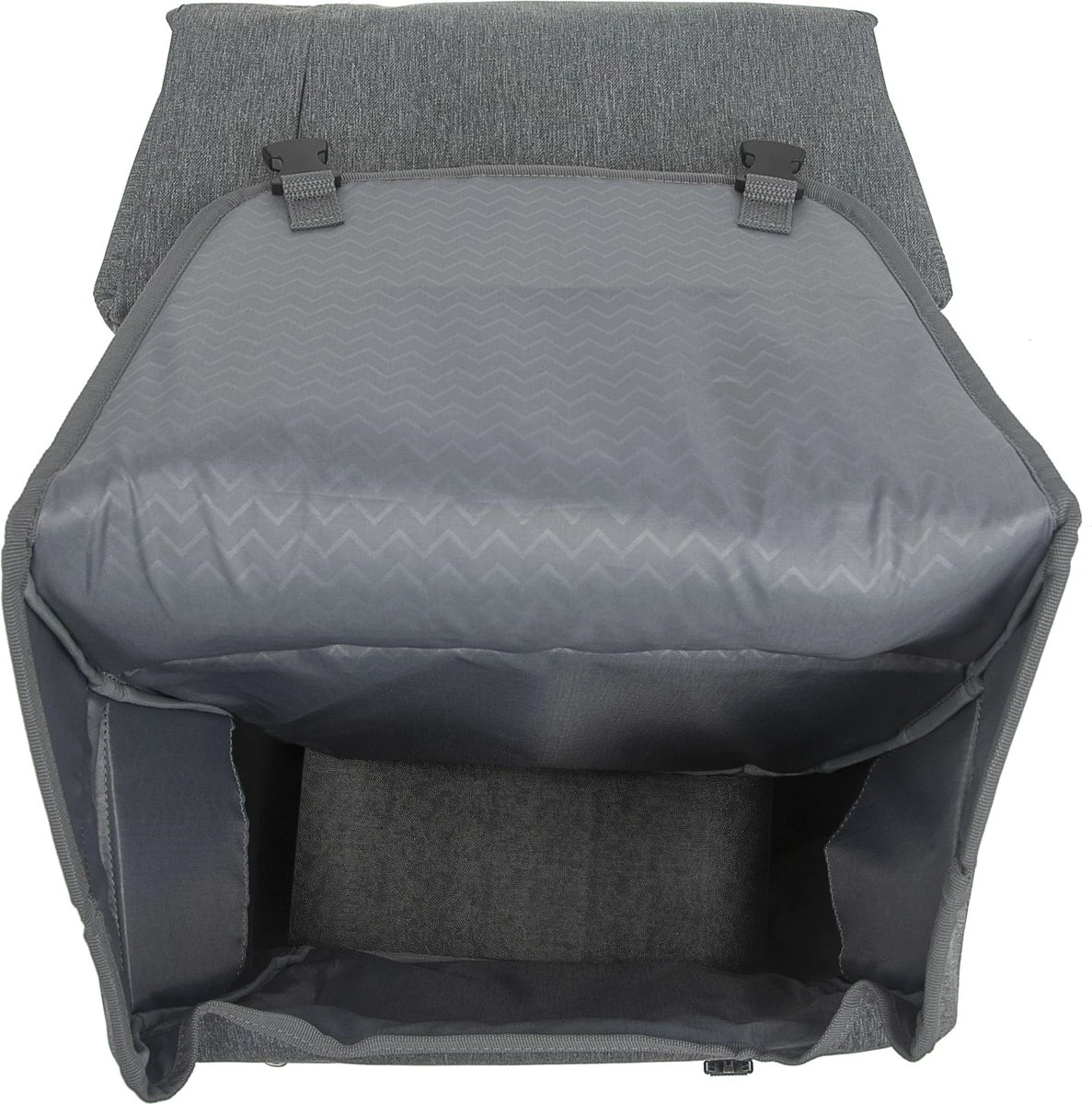 New Looxs Nova Detachable Dubbele Fietstas - Afneembaar - 32 Liter - Grijs 4 New Looxs Nova Detachable Dubbele Fietstas - Afneembaar - 32 Liter - Grijs - Afbeelding 4