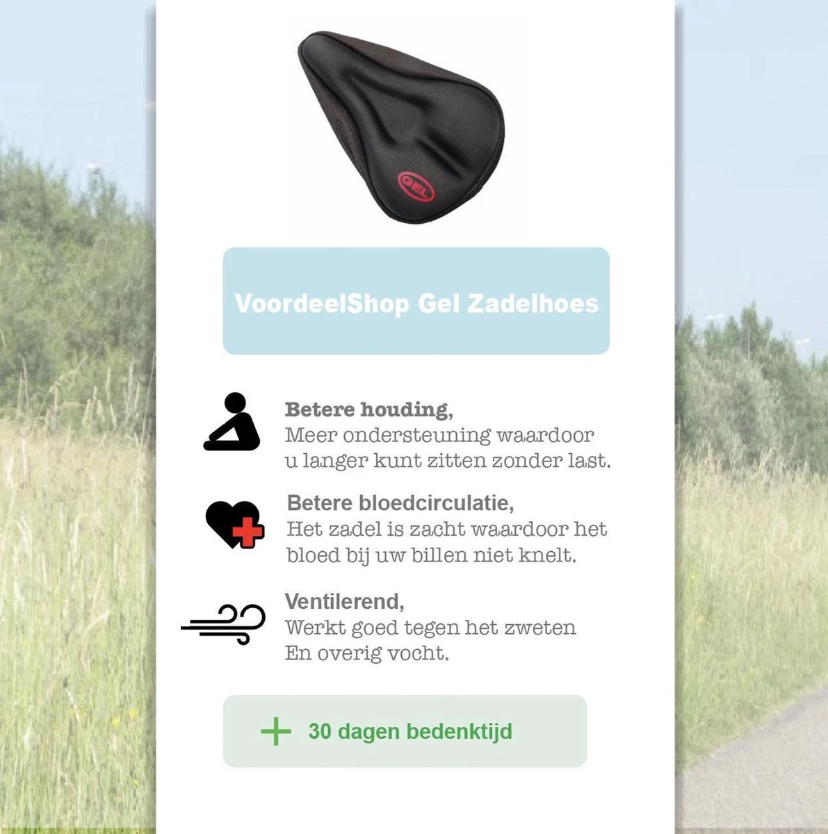 VoordeelShop Fiets Zadelhoes Met Extra Zachte Gel En Gleuf Universeel - Gel Zadelhoes Voor Racefiets/mountainbike En Normale Fietsen - Comfortabel Fietsen - Fiets Accessoires 4 VoordeelShop Fiets Zadelhoes Met Extra Zachte Gel En Gleuf Universeel - Gel Zadelhoes Voor Racefiets/mountainbike En Normale Fietsen - Comfortabel Fietsen - Fiets Accessoires - Afbeelding 4