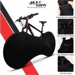 B-Y Sleeve Fietshoes T/m 29" - Fiets Beschermhoes - Racefiets Hoes - MTB - Bike Cover - Model: Black -Fietsuitrustings Winkel 1196x1200 3