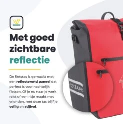 Voltano Luxe E-bike Fietstas 28L – Zwart / Rood – Pakaftas Met Laptop Vak – 100% Waterdicht - Met Gratis Schouderband 30 Voltano Luxe E-bike Fietstas 28L – Zwart / Rood – Pakaftas Met Laptop Vak – 100% Waterdicht - Met Gratis Schouderband -Fietsuitrustings Winkel 1197x1200 11