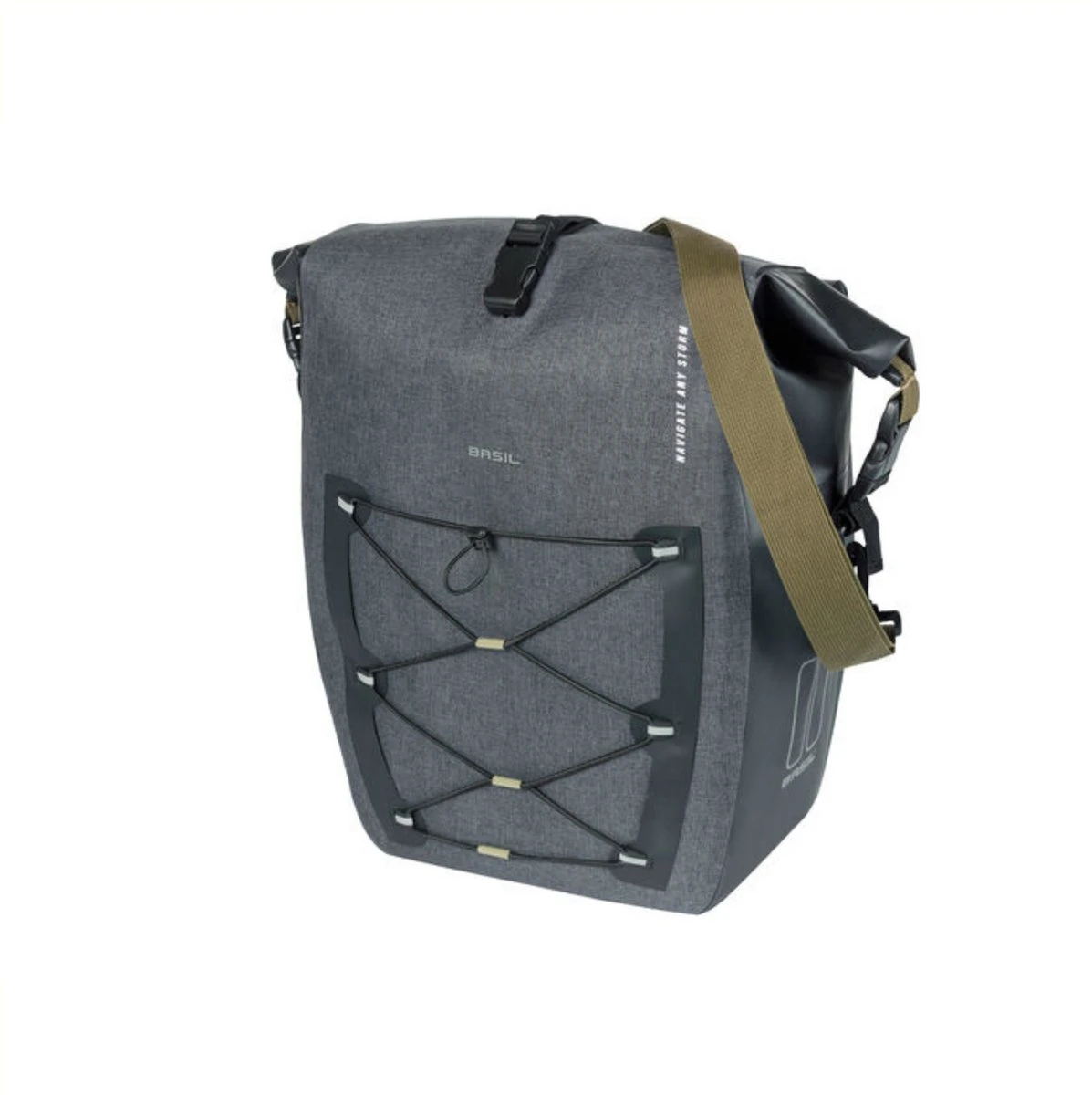 Basil Navigator Storm Enkele Fietstas - L - 25-31 Liter - Waterdicht - Zwart 12 Basil Navigator Storm Enkele Fietstas - L - 25-31 Liter - Waterdicht - Zwart - Afbeelding 12