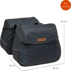 New Looxs Joli Double Nomi Dubbele Fietstas - 37 Liter - Zwart 20 New Looxs Joli Double Nomi Dubbele Fietstas - 37 Liter - Zwart -Fietsuitrustings Winkel 1197x1200 15