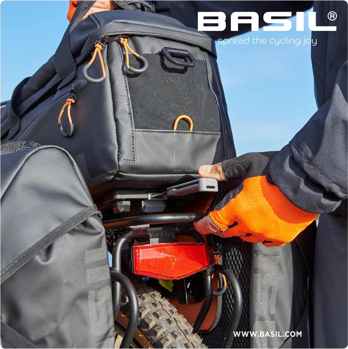 Basil Miles Tarpaulin Fietsrugzak - Enkele Fietstas - Zwart - 17 Liter 12 Basil Miles Tarpaulin Fietsrugzak - Enkele Fietstas - Zwart - 17 Liter - Afbeelding 12