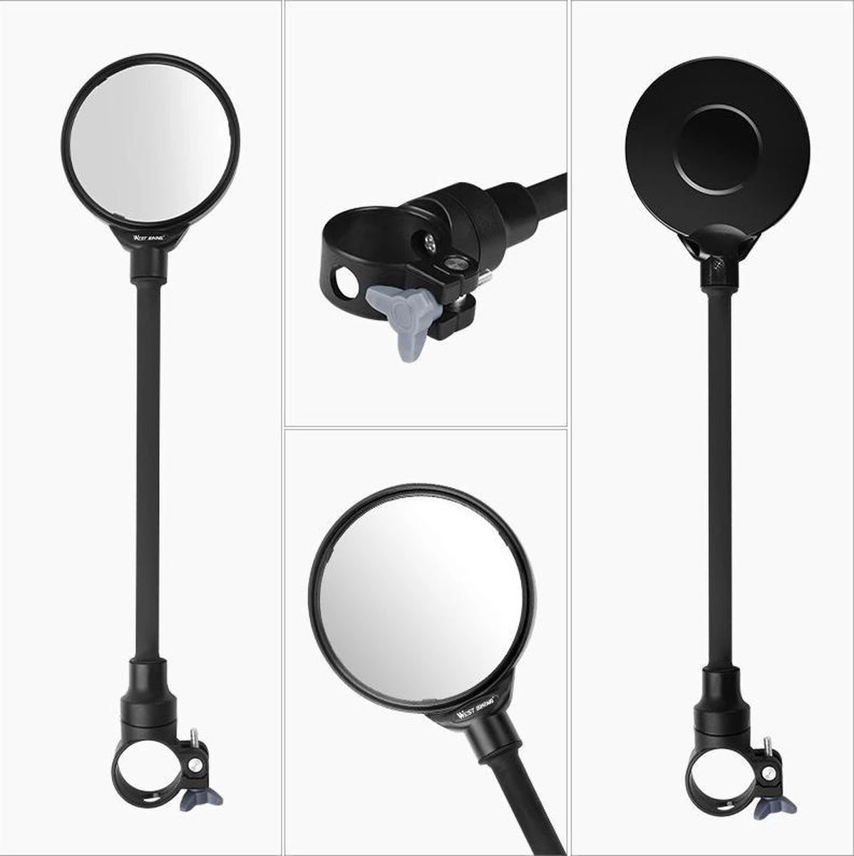 Merkloos 1 Stuk Fiets Achteruitkijkspiegel Groothoek Bolle Spiegel Mountainbike Veiligheid Spiegel Handvat Zachte Pijp 8cm 7 Merkloos 1 Stuk Fiets Achteruitkijkspiegel Groothoek Bolle Spiegel Mountainbike Veiligheid Spiegel Handvat Zachte Pijp 8cm - Afbeelding 7