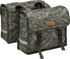 New Looxs Fiori Double Forest Dubbele Fietstas - 30 Liter - Antraciet