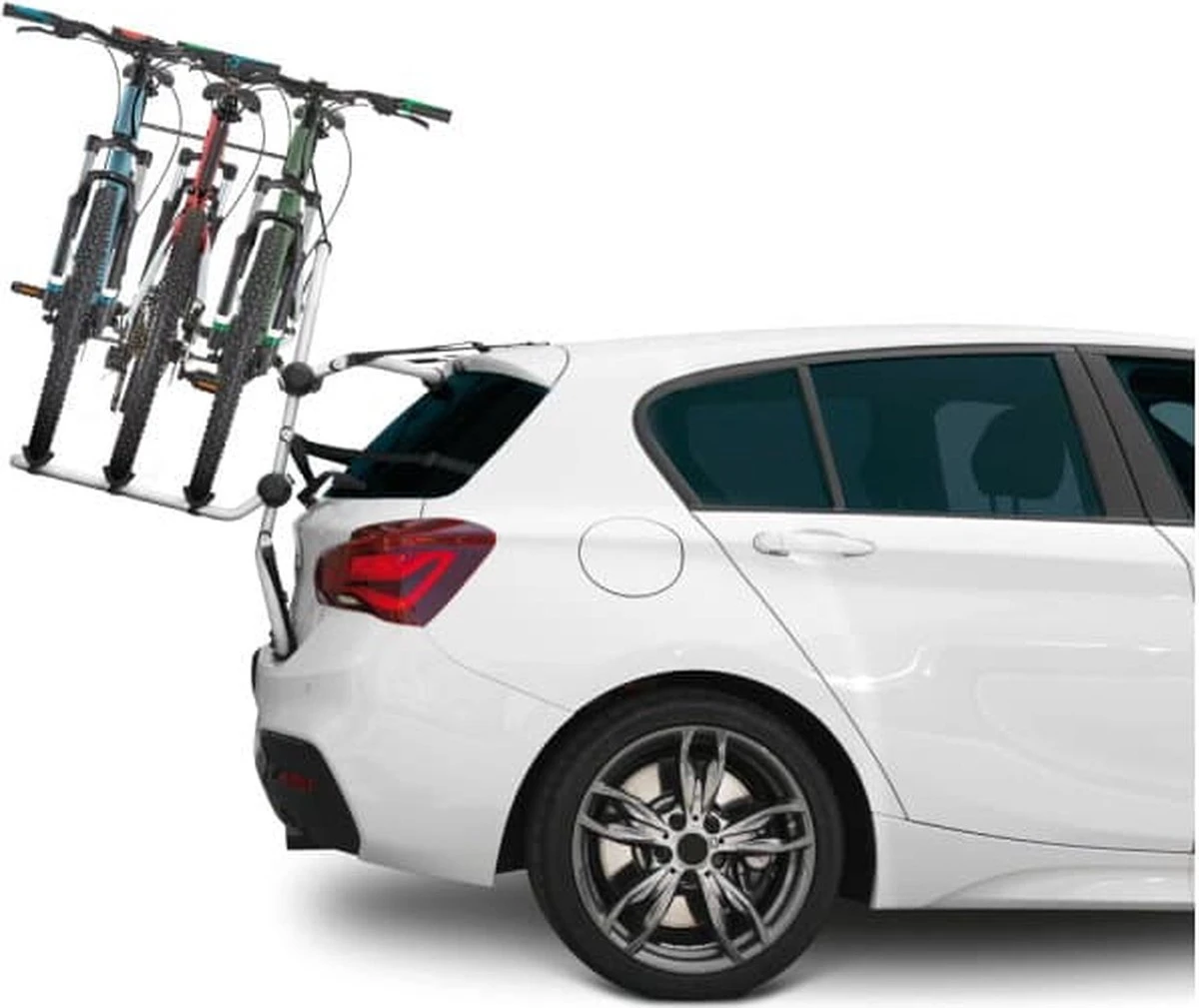 Fietsdrager Pyro, Fietsenrek Achterklep - 3 Fietsen (draagkracht 45kg TUV) - Zonder Trekhaak - Elektrische Fiets 3 Fietsdrager Pyro, Fietsenrek Achterklep - 3 Fietsen (draagkracht 45kg TUV) - Zonder Trekhaak - Elektrische Fiets - Afbeelding 3