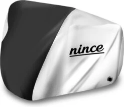 Nince Fietshoes Universeel Voor Alle Fietsen - Waterdicht 210D Oxford - Fiets Hoes Voor 2 Fietsen - Incl. Opbergzak - Zilver