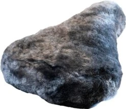 Craved Zadeldek Schapenvacht – Antraciet - Zitcomfort - 1e Kwaliteit - Fietszadelhoes
