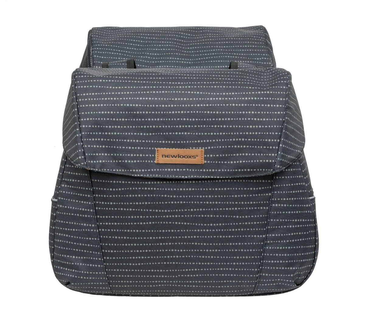 New Looxs Joli Double Nomi Dubbele Fietstas - 37 Liter - Zwart 2 New Looxs Joli Double Nomi Dubbele Fietstas - 37 Liter - Zwart - Afbeelding 2