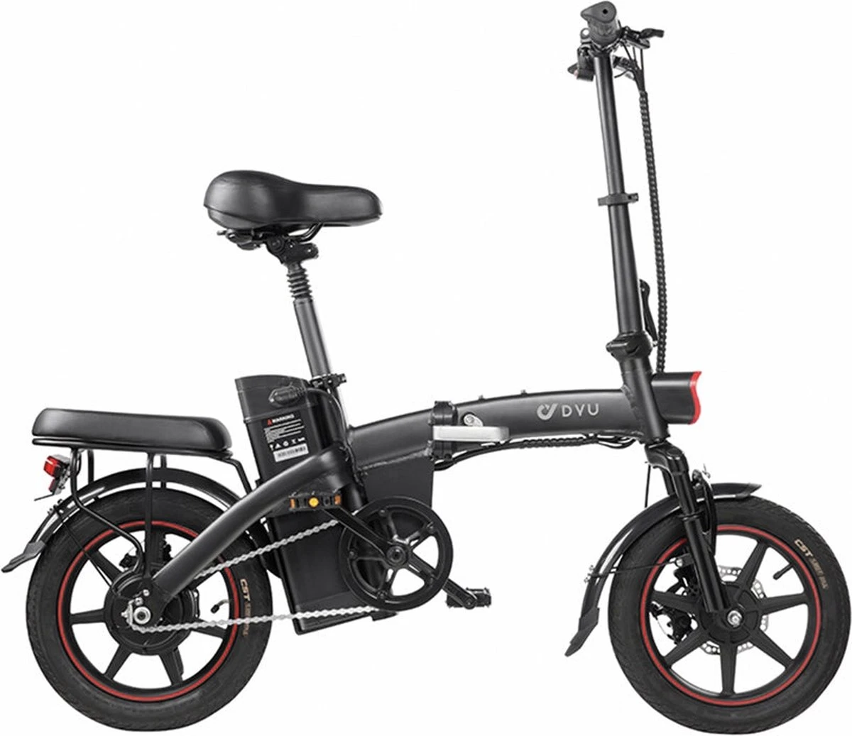 F-Wheel DYU A5 - Elektrische Vouwfiets - E Bike - 14 Inch - 7.5 Ah - 25km/u - Zwart 13 F-Wheel DYU A5 - Elektrische Vouwfiets - E Bike - 14 Inch - 7.5 Ah - 25km/u - Zwart - Afbeelding 13