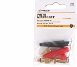 Benson Verloopnippel Set Alle Fietsventielen - Ballen - Luchtbed - 6 Delig -Fietsuitrustings Winkel 1200x1043 2