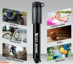 Fietspomp Racefiets | Mini Fietspomp | Met Flexible Slang | 8 Bar | Zwart -Fietsuitrustings Winkel 1200x1047 10