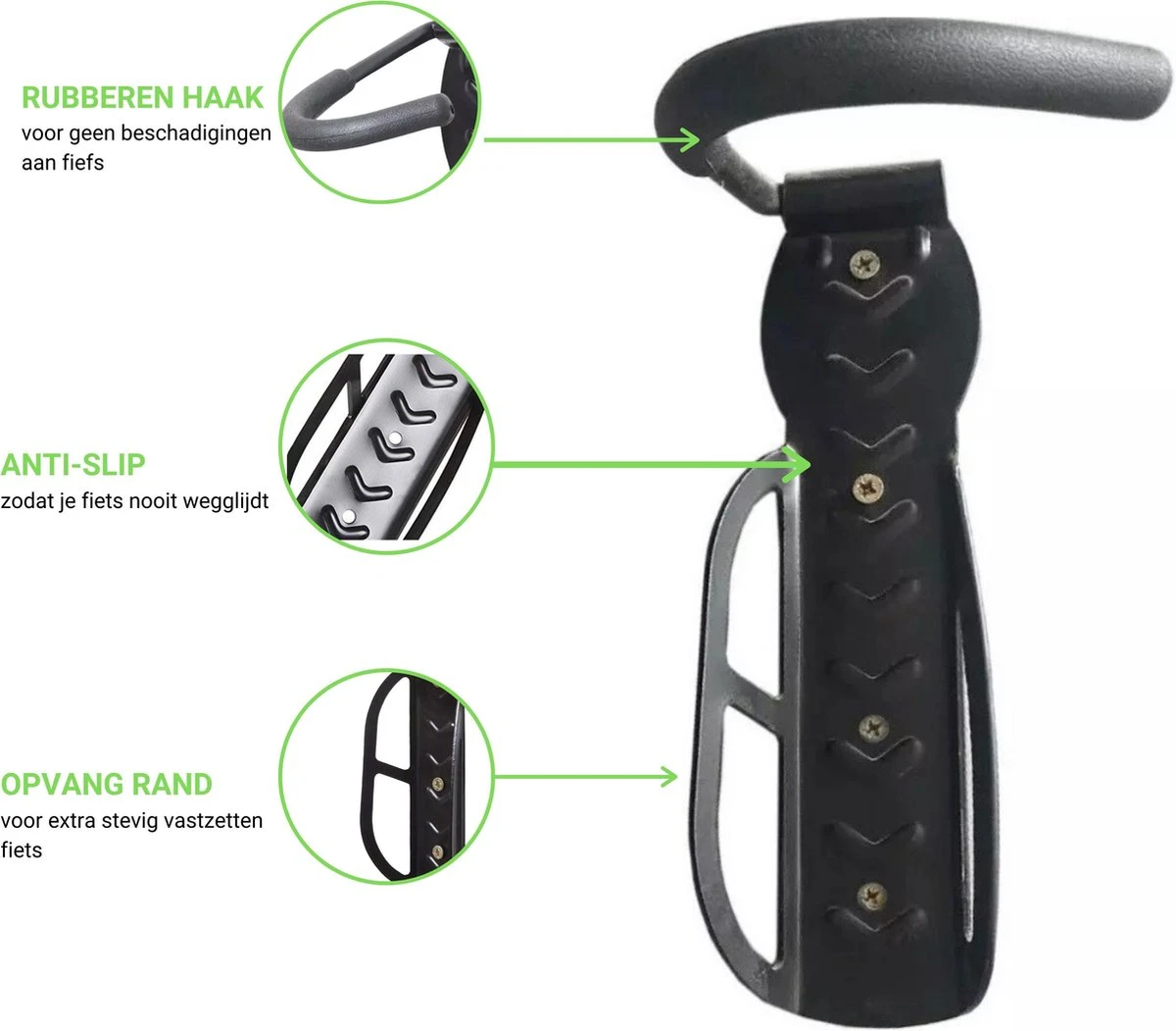 Merkloos Fiets Ophangsysteem -fietshaak- Muurbeugel Fiets- Ophangbeugel Fiets-Fietsbeugel Muur- Geschikt Voor Mountainbikes En Racefietsen- Max 30 Kg- Incl. Montagemateriaal Met Potlood- Geschikt Voor Stevige/gladde Muur 9 Merkloos Fiets Ophangsysteem -fietshaak- Muurbeugel Fiets- Ophangbeugel Fiets-Fietsbeugel Muur- Geschikt Voor Mountainbikes En Racefietsen- Max 30 Kg- Incl. Montagemateriaal Met Potlood- Geschikt Voor Stevige/gladde Muur - Afbeelding 9