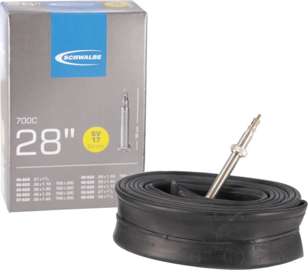 Schwalbe Binnenband - SV17 - 28 Inch X 1.10 - 1.75 - Frans Ventiel - 50mm 2 Schwalbe Binnenband - SV17 - 28 Inch X 1.10 - 1.75 - Frans Ventiel - 50mm - Afbeelding 2