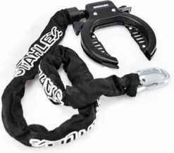 Stahlex Ringslot + Insteekketting 5.5mm X 90cm | Zwart