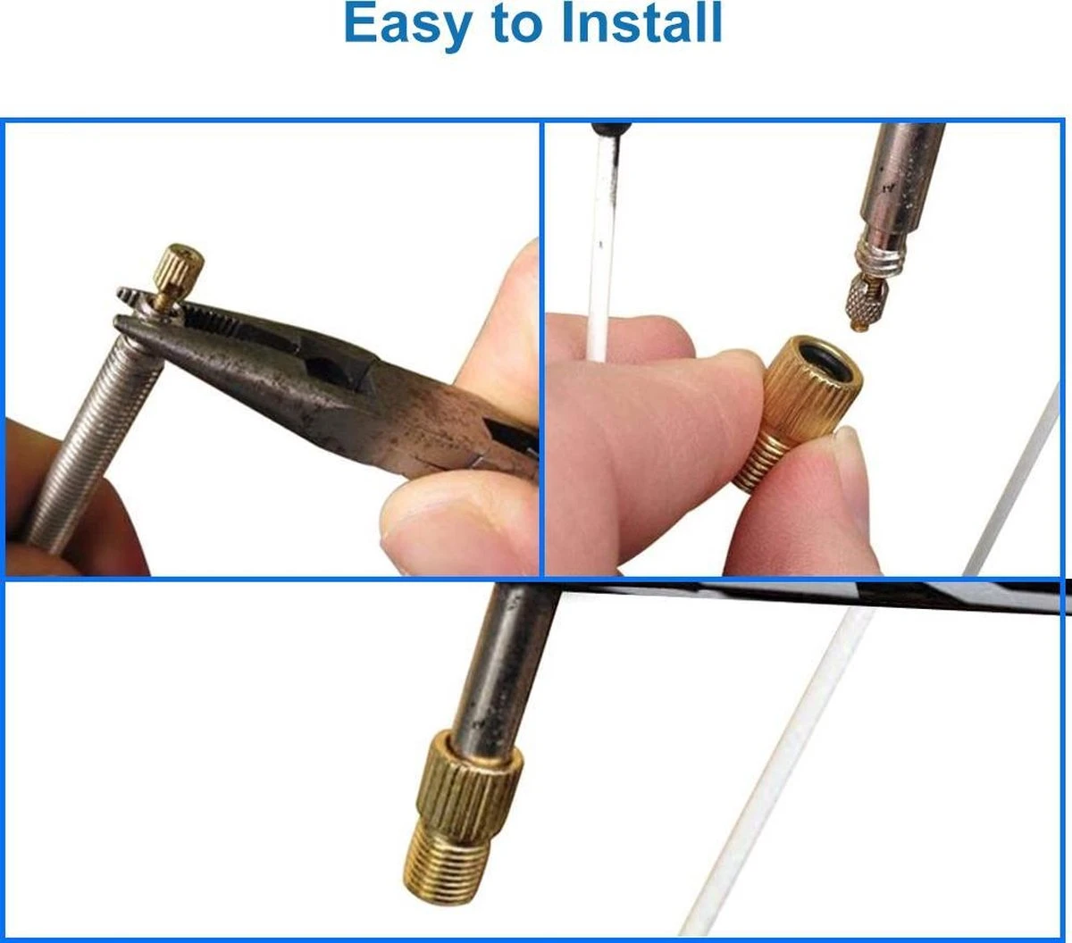 MMOBIEL 5 X Fietsventiel Presta Naar Schrader Adapter SV AV DV Dunlop Frans Ventiel 4 MMOBIEL 5 X Fietsventiel Presta Naar Schrader Adapter SV AV DV Dunlop Frans Ventiel - Afbeelding 4