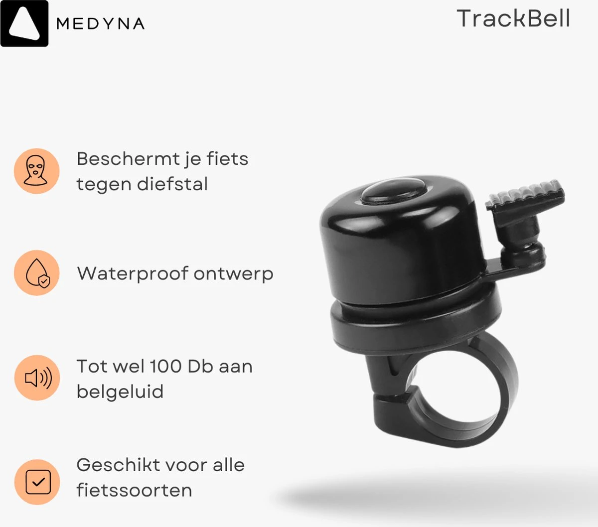 MEDYNA TrackBell - Fietsbel - AirTag Fiets - GPS Tracker Fiets - Fietsalarm - Fiets GPS - Bike Tracker - Ebike 3 MEDYNA TrackBell - Fietsbel - AirTag Fiets - GPS Tracker Fiets - Fietsalarm - Fiets GPS - Bike Tracker - Ebike - Afbeelding 3