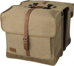 Fastrider Isas Dubbele Fietstas Lichtbruin - 33L