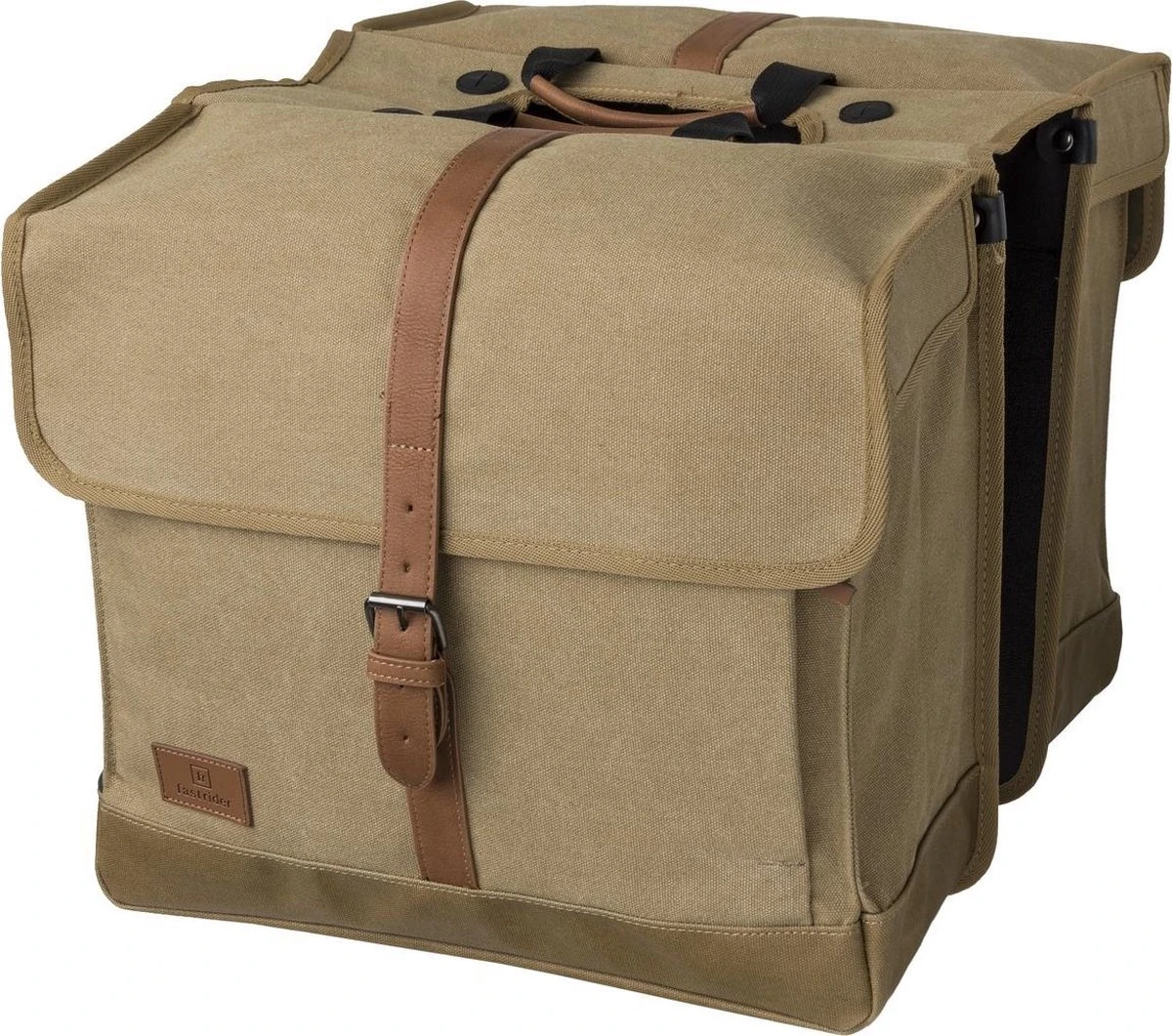 Fastrider Isas Dubbele Fietstas Lichtbruin - 33L 1 Fastrider Isas Dubbele Fietstas Lichtbruin - 33L