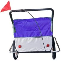 Fietskar Kind - Fietsaanhanger - Met Schokbreker - Blauw -Fietsuitrustings Winkel 1200x1068 7