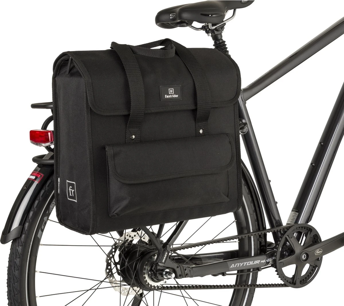Fastrider Shopper Luxe Enkele Fietstas Zwart - 23L 4 Fastrider Shopper Luxe Enkele Fietstas Zwart - 23L - Afbeelding 4