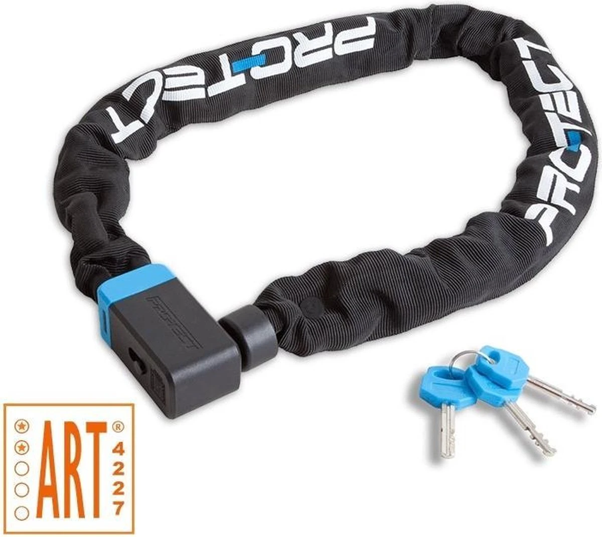 Pro-Tect Cubic ART2 Kettingslot | Premium Kwaliteit | 9mm X 120cm | Gehard Staal | 2550g | Fietsslot E-bike Slot Brommerslot 2 Pro-Tect Cubic ART2 Kettingslot | Premium Kwaliteit | 9mm X 120cm | Gehard Staal | 2550g | Fietsslot E-bike Slot Brommerslot - Afbeelding 2