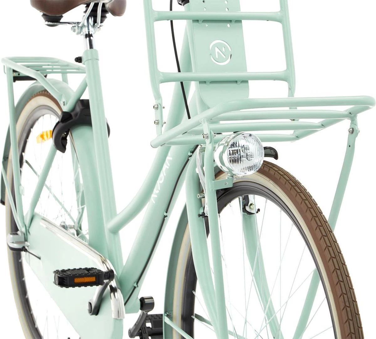 Nogan Vintage N3 - Transportfiets - Damesfiets - 28 Inch / 57 Cm - 3 Versnellingen - Oslo Groen 4 Nogan Vintage N3 - Transportfiets - Damesfiets - 28 Inch / 57 Cm - 3 Versnellingen - Oslo Groen - Afbeelding 4