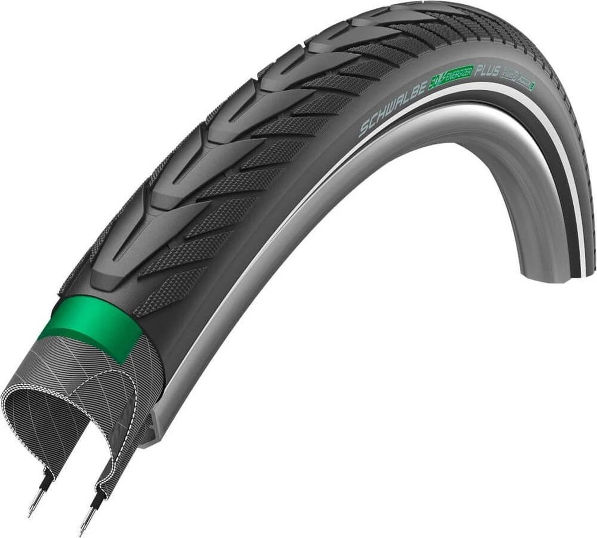 Schwalbe Buitenband - Energizer Plus - 28 Inch X 1.40 - Zwart Reflecterend 6 Schwalbe Buitenband - Energizer Plus - 28 Inch X 1.40 - Zwart Reflecterend - Afbeelding 6