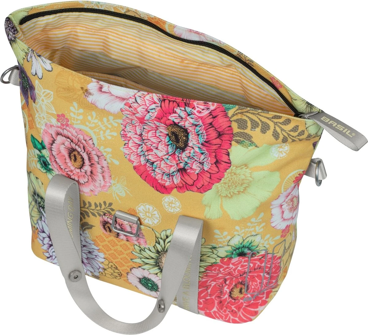 Basil Bloom Field Fietshandtas - Voorop En Achterop - 8-11 Liter- Geel 11 Basil Bloom Field Fietshandtas - Voorop En Achterop - 8-11 Liter- Geel - Afbeelding 11
