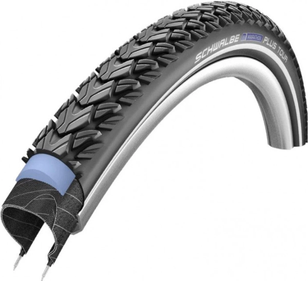 Schwalbe Buitenband - Marathon Plus Tour - 28 Inch X 1.40 - Zwart Reflecterend 1 Schwalbe Buitenband - Marathon Plus Tour - 28 Inch X 1.40 - Zwart Reflecterend